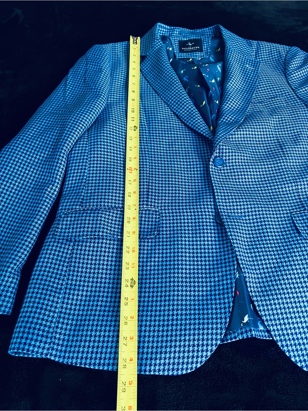 TailorByrd Blue Houndstooth Sport Coat - Picture 7 of 11